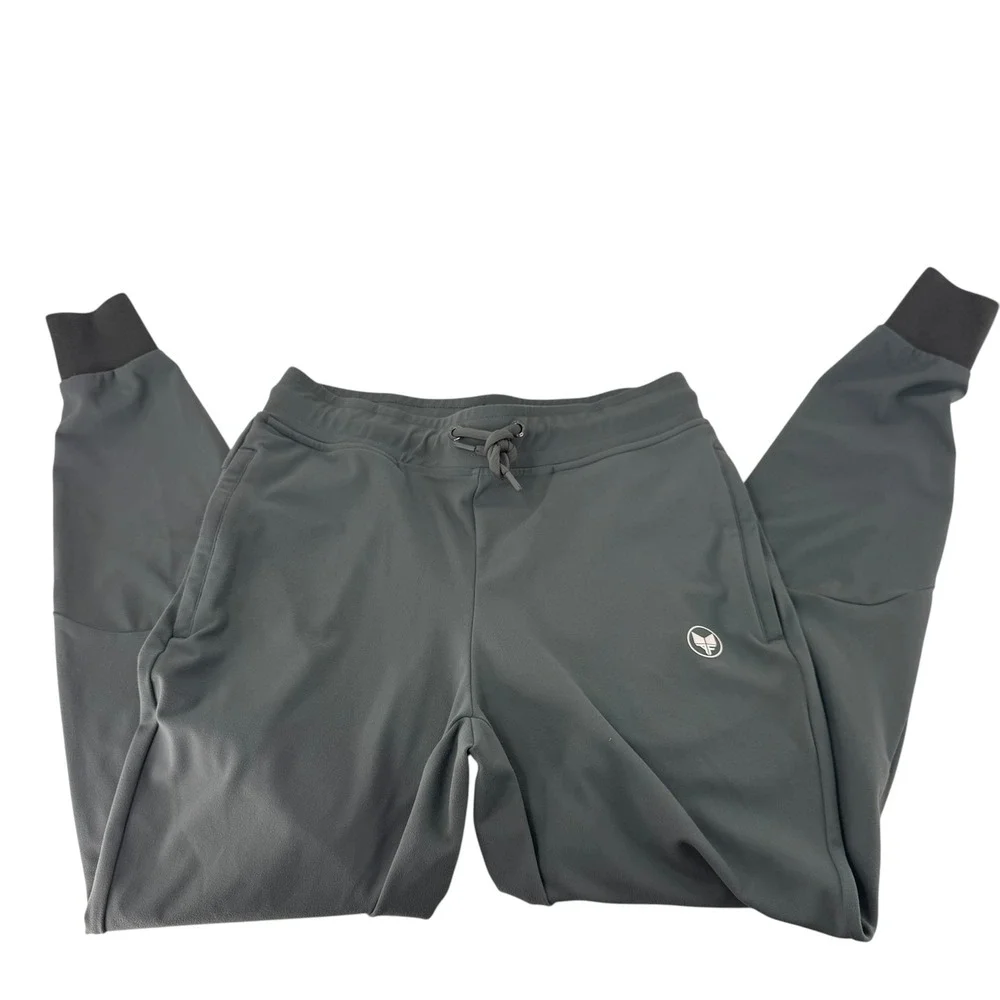 Alpha Forward Mens Charcoal Gray Tapered Athletic Jogger Pants Size Small AF
